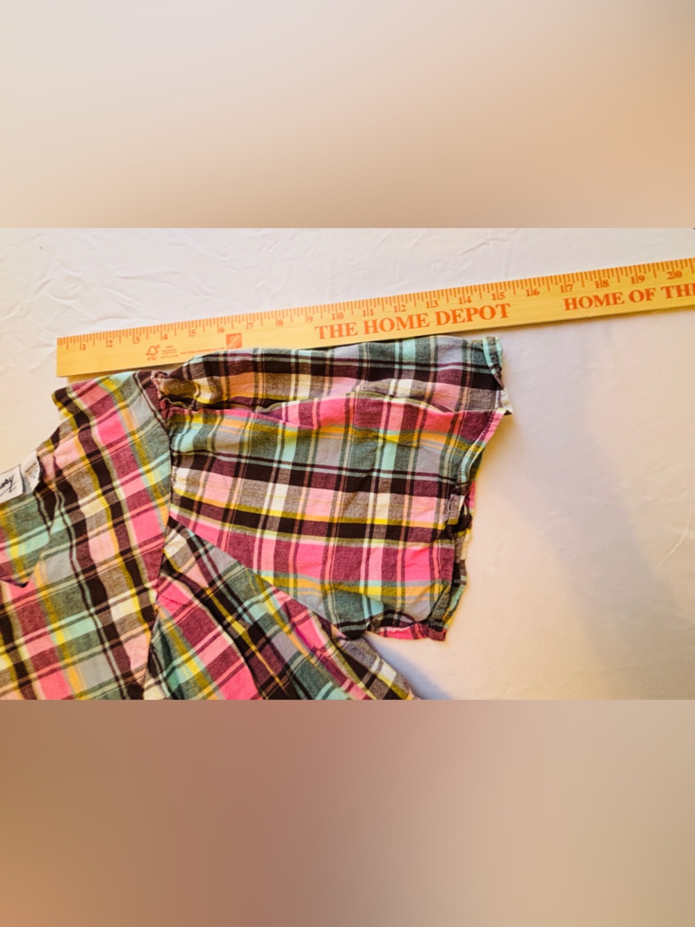 Styled by Saybury 100% Cotton Vintage Short Sleeve Plaid Nightgown Housedress - Picture 6 of 11